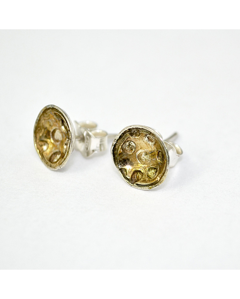Kolczyki złote miseczki