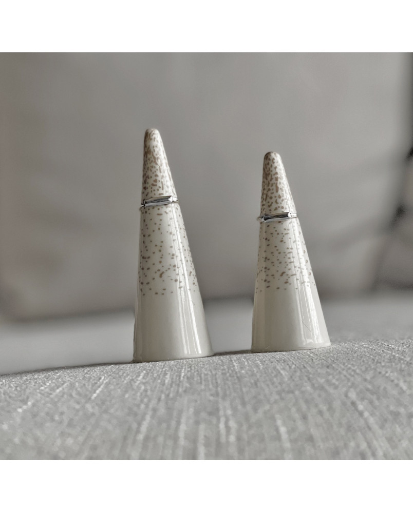 Pierścionek srebrny mini sygnet