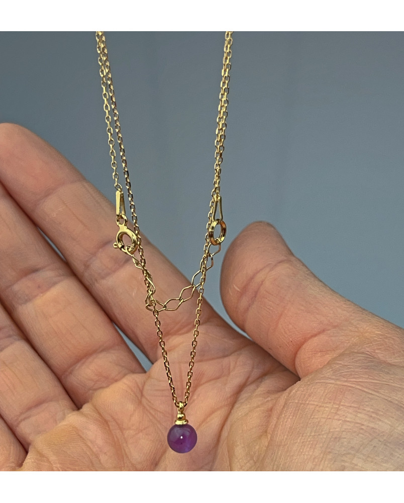 Naszyjnik z ametystem