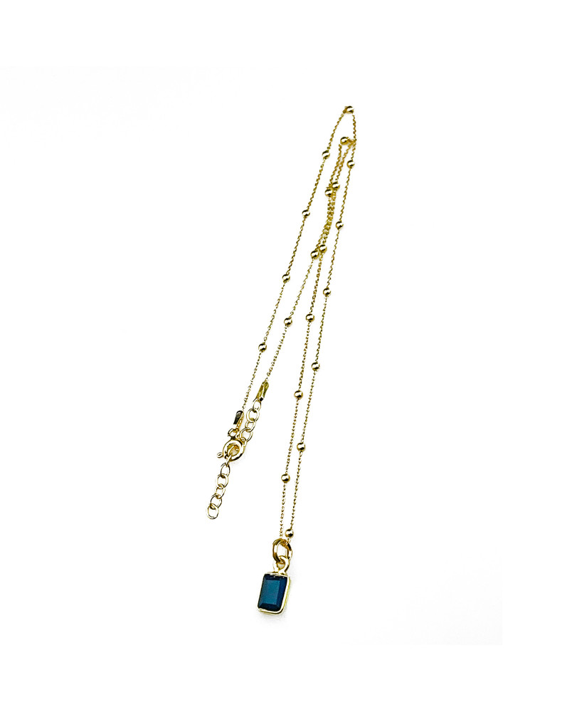 Naszyjnik z onyksem na łańcuszku