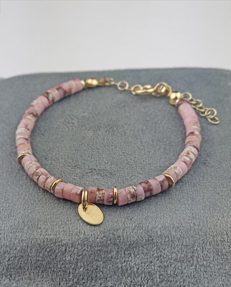 Bransoletka z różowym jaspisem