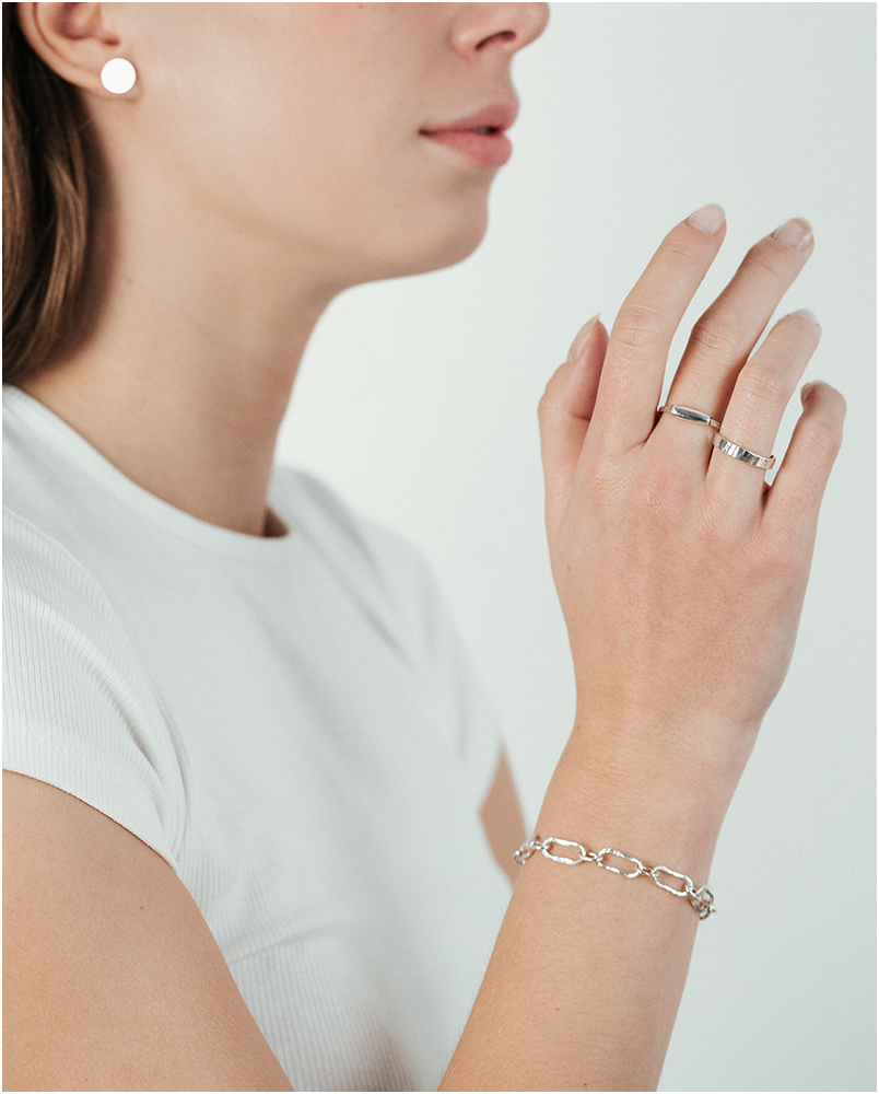 Bransoletka z dużymi ogniwami