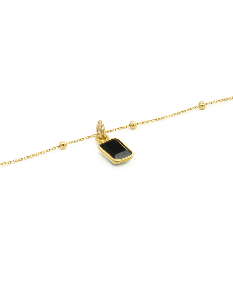 Naszyjnik z onyksem na łańcuszku