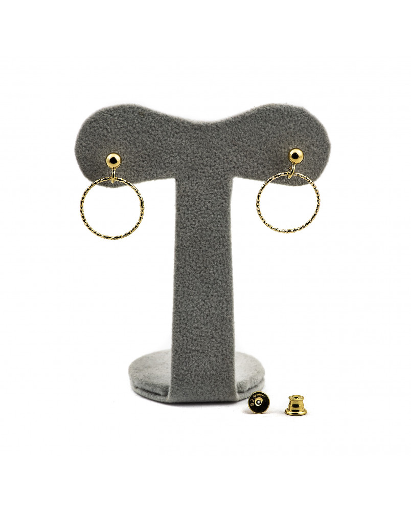 Kolczyki koła na sztyftach