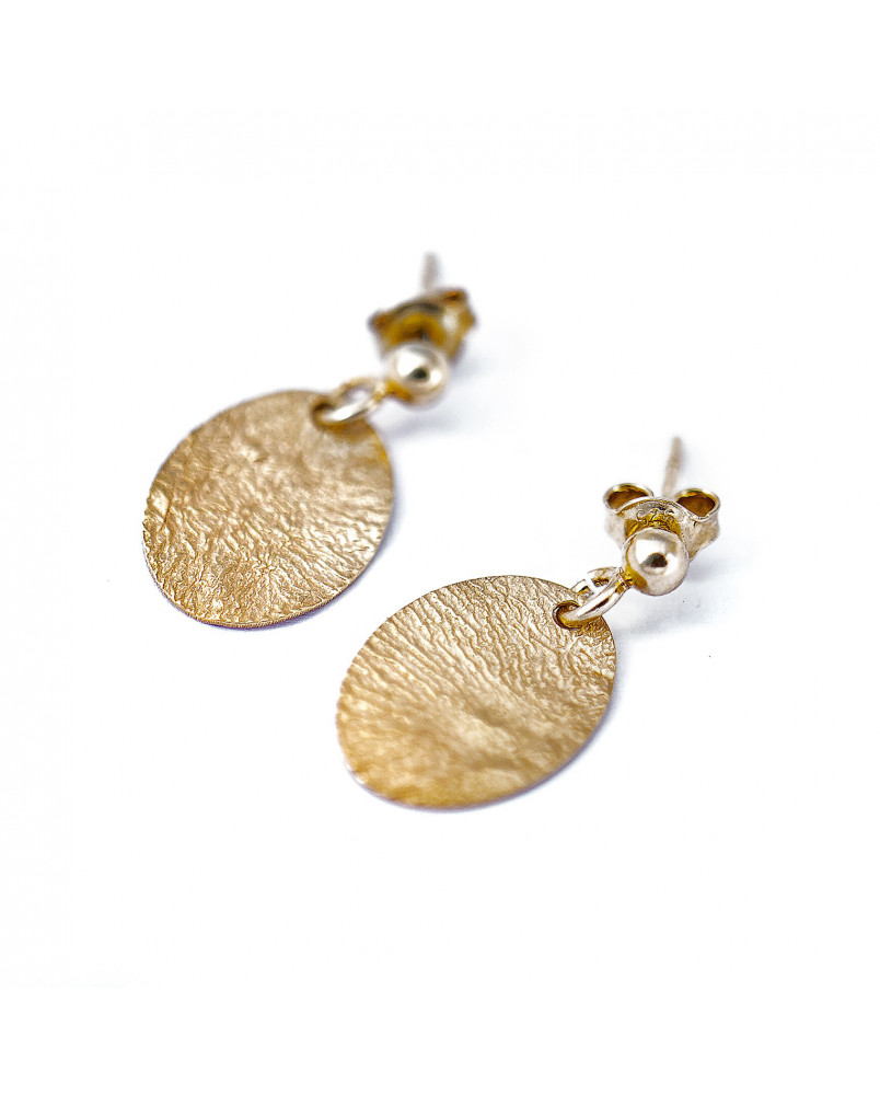 Owalne kolczyki blaszki