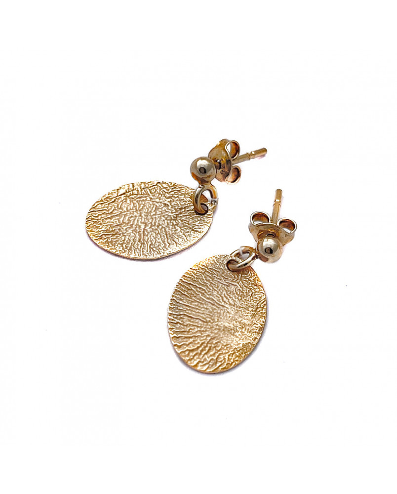 Owalne kolczyki blaszki