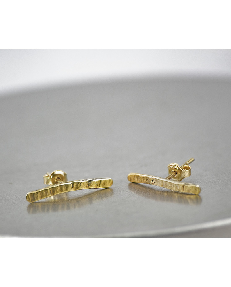 Kolczyki sztyfty patyczki fakturowane