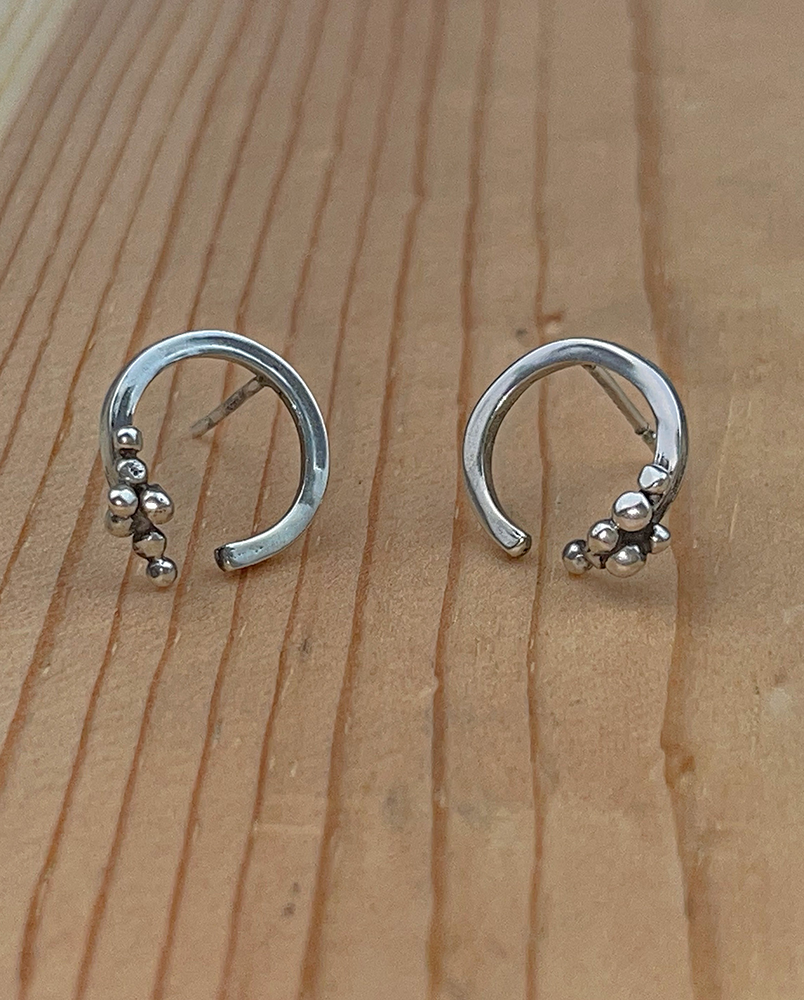 Kolczyki sztyfty otwarte koła