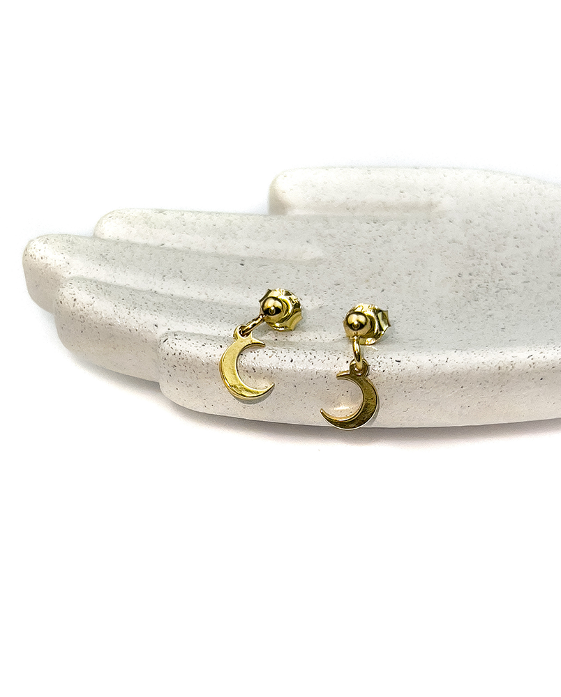 Delikatne kolczyki księżyce