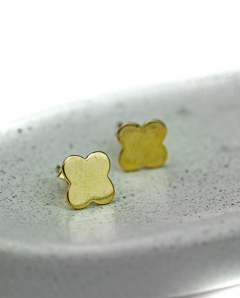 Kolczyki złote kwiatki