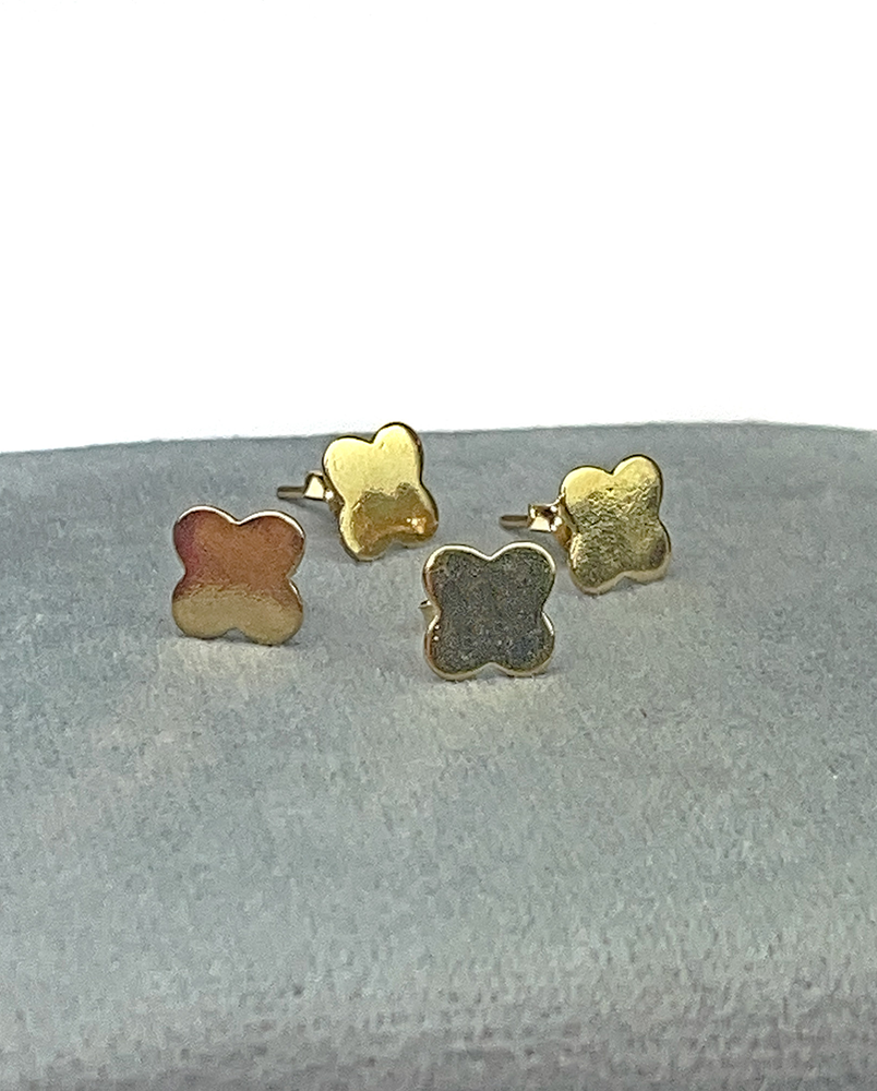 Kolczyki złote kwiatki