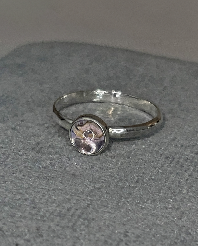 Pierścionek z ametystem