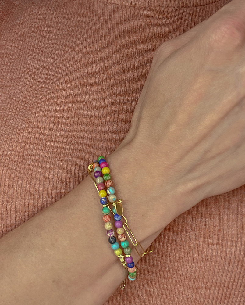 Kolorowa bransoletka z jaspisami