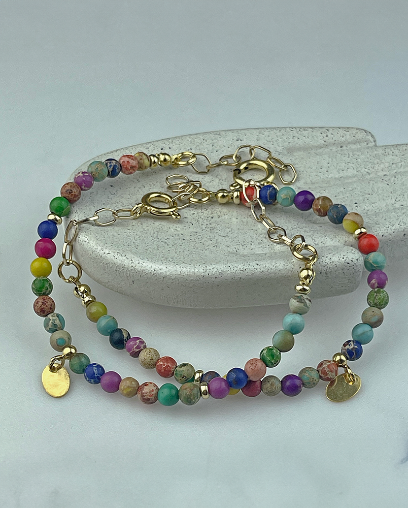 Kolorowa bransoletka z jaspisami