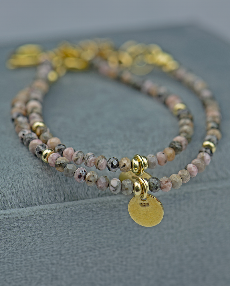 Bransoletka z rodochrozytem