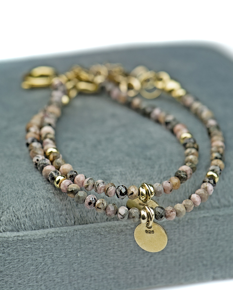 Bransoletka z rodochrozytem