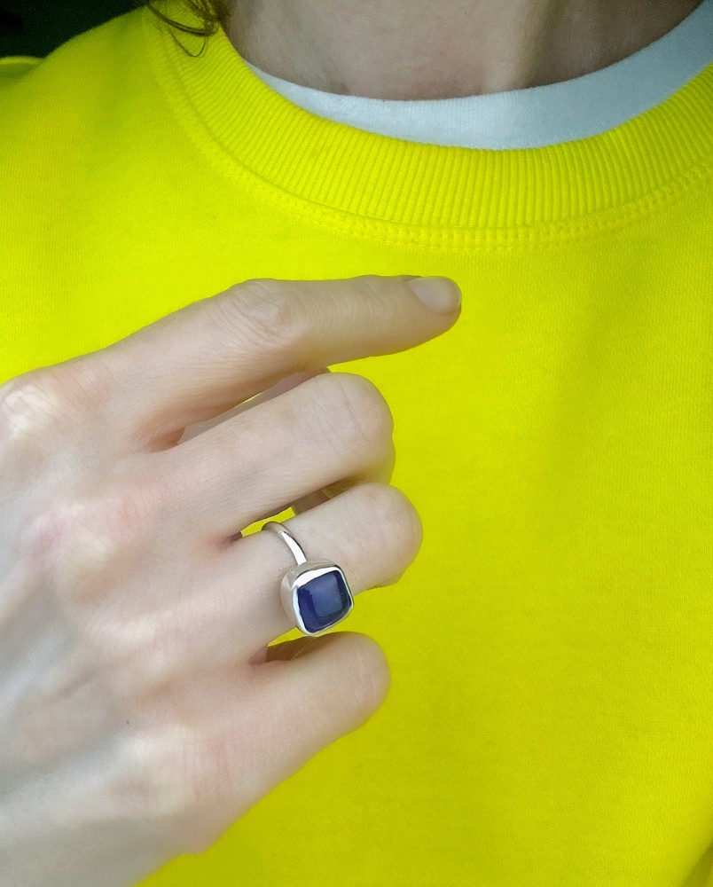 Pierścionek z ametystem