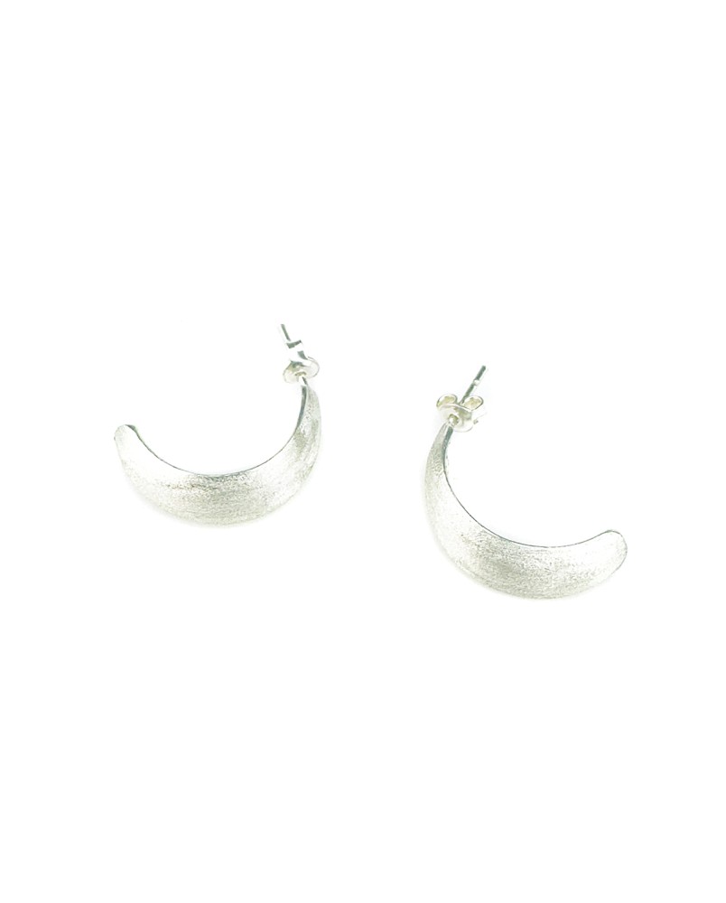 Pękate kolczyki sztyfty satynowane