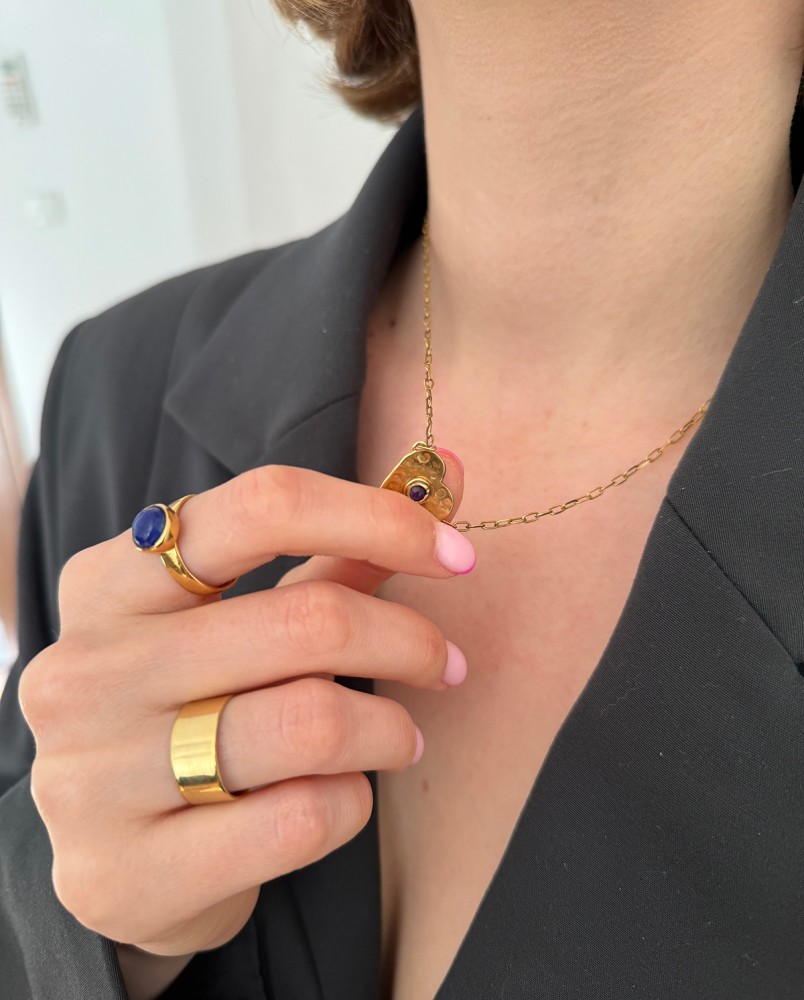 Pierścionek z lapisem lazuli