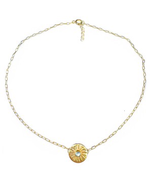 Naszyjnik z topazem i...