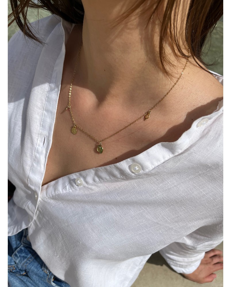 Naszyjnik z peridotem