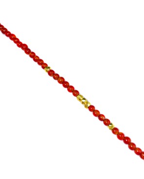 Naszyjnik z czerwonym onyksem