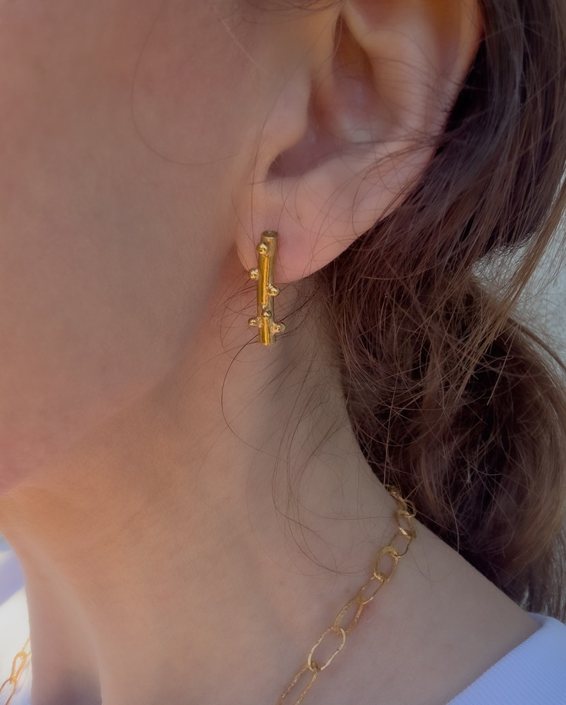 Kolczyki sztyfty z kulkami