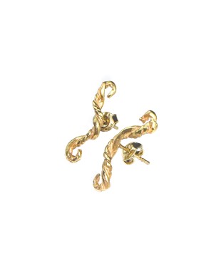 Kolczyki sztyfty skręcone