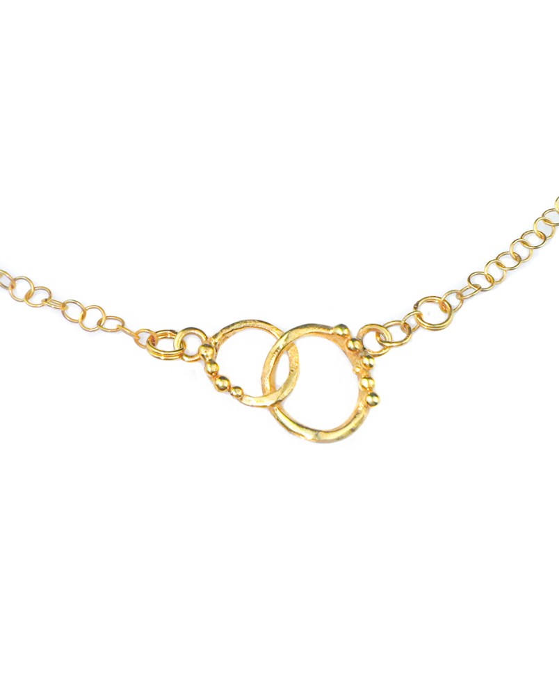 Naszyjnik dwa kółka