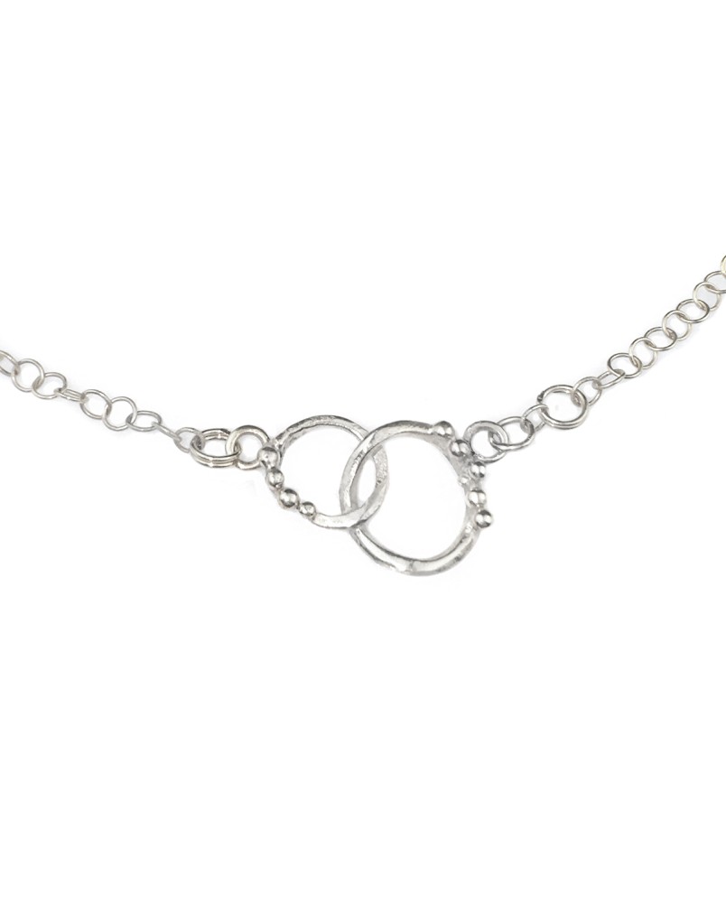 Naszyjnik dwa kółka