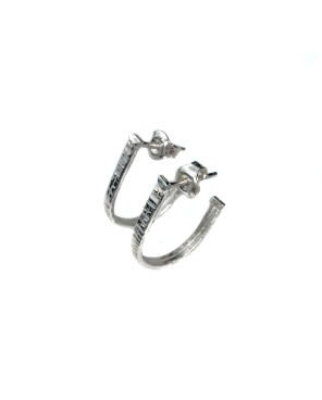 Kolczyki srebrne łuki