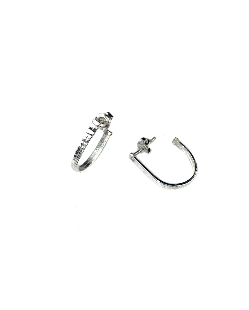 Kolczyki srebrne łuki