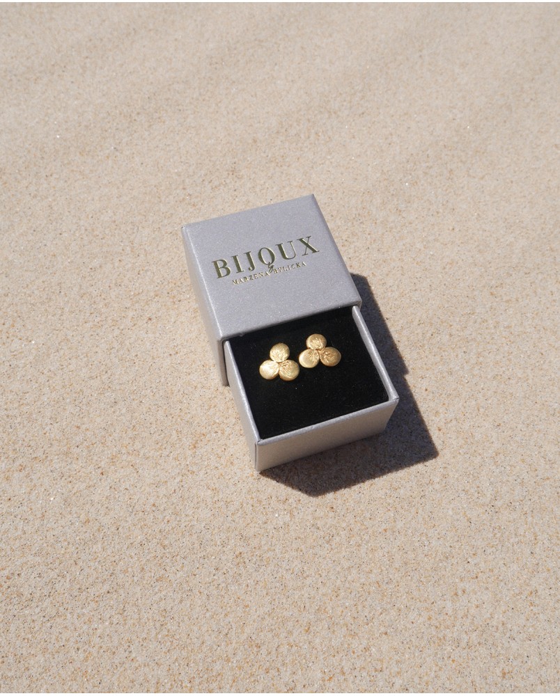 Kolczyki złote kwiatki