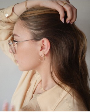 Kolczyki koła na sztyftach