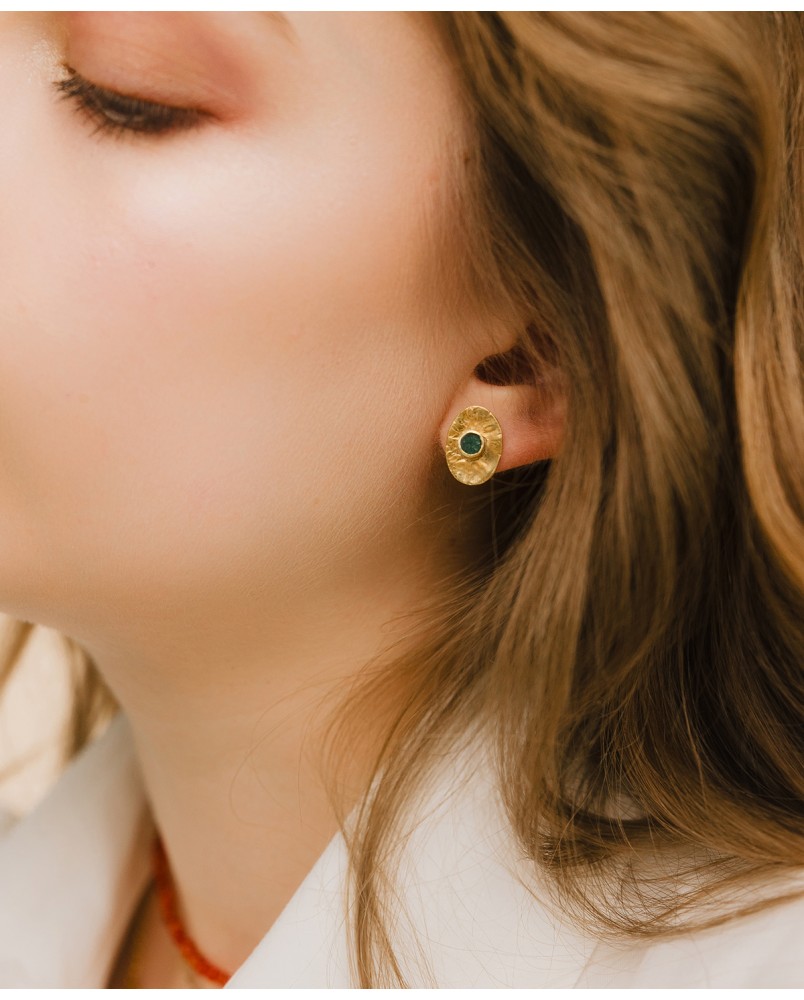 Kolczyki z awenturynem