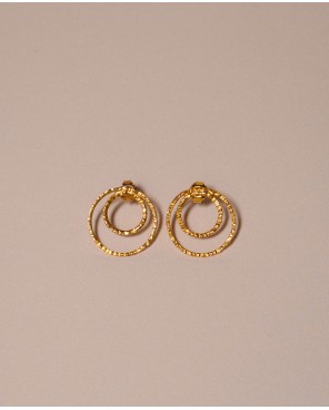 Kolczyki podwójne koła