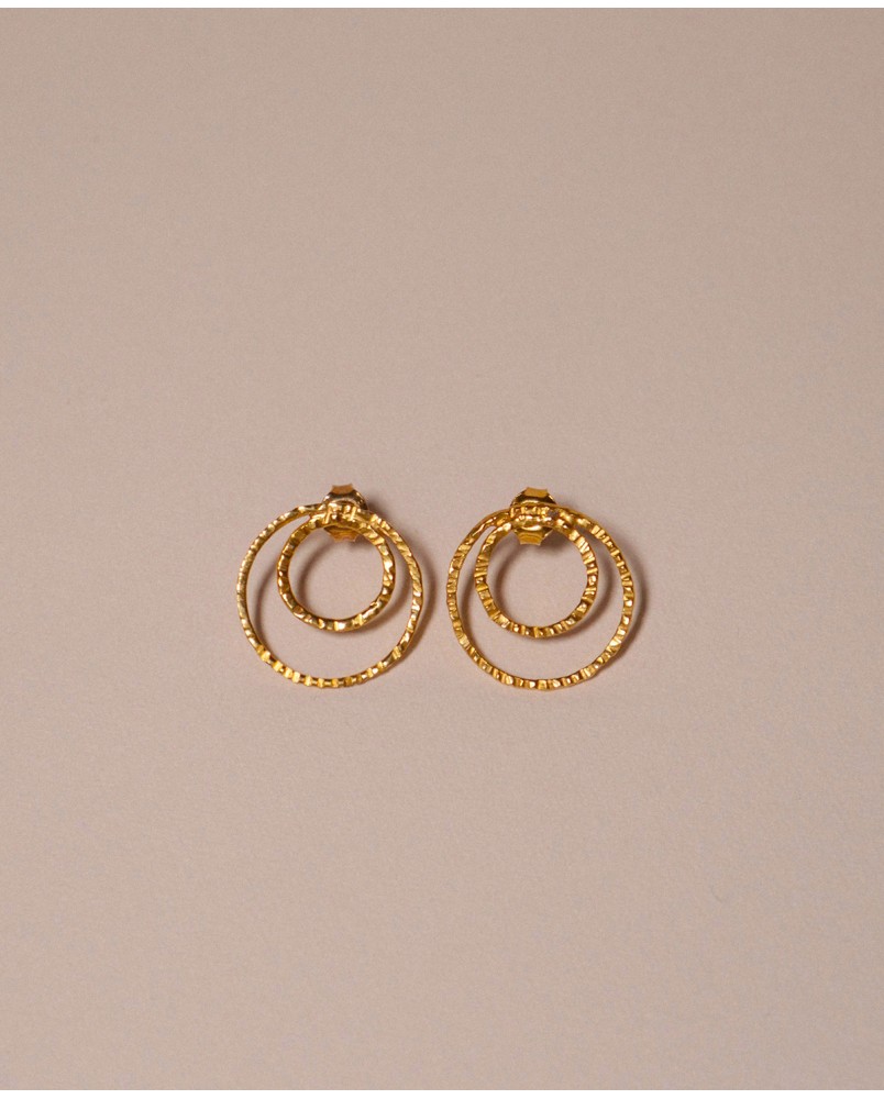 Kolczyki podwójne koła