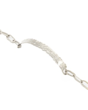 Bransoletka płaska młotkowana