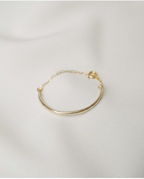 Bransoletka owalna z łańcuszkiem