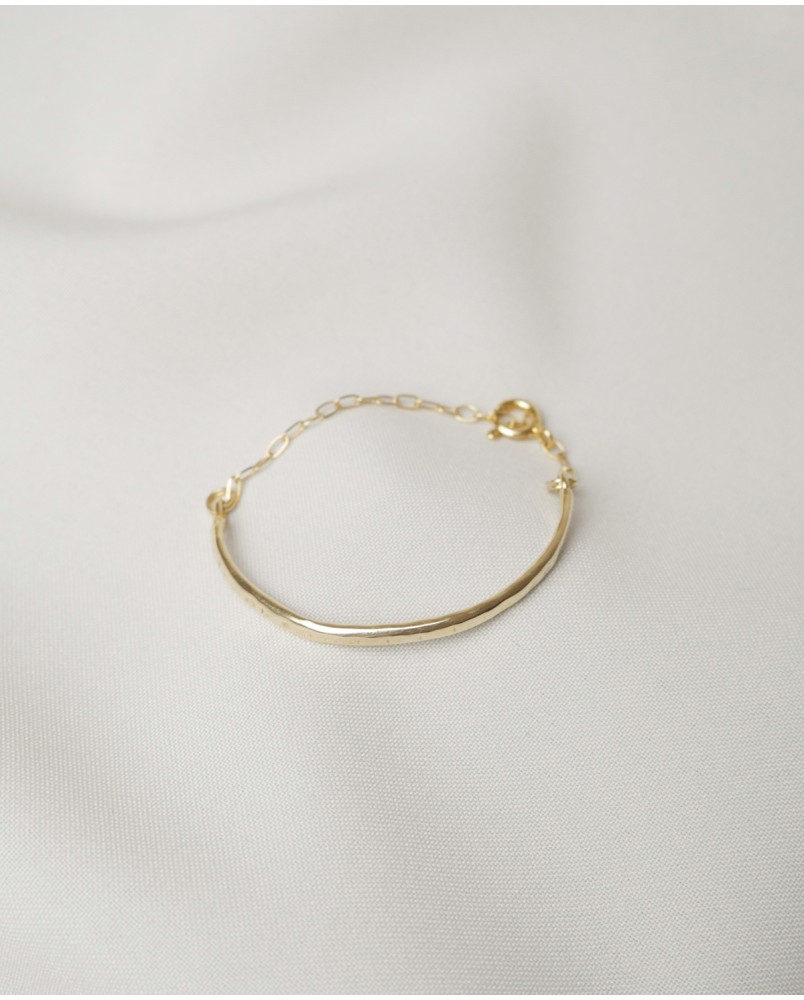 Bransoletka owalna z łańcuszkiem