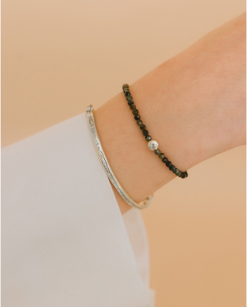 Bransoletka owalna z łańcuszkiem