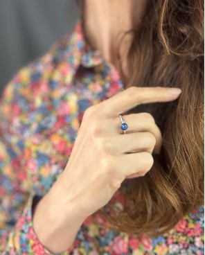 Pierścionek z kyanitem