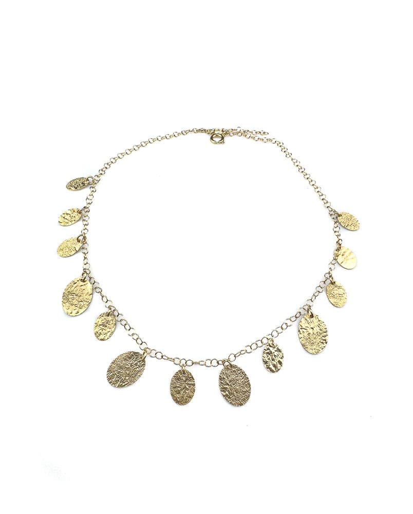 Naszyjnik złote blaszki