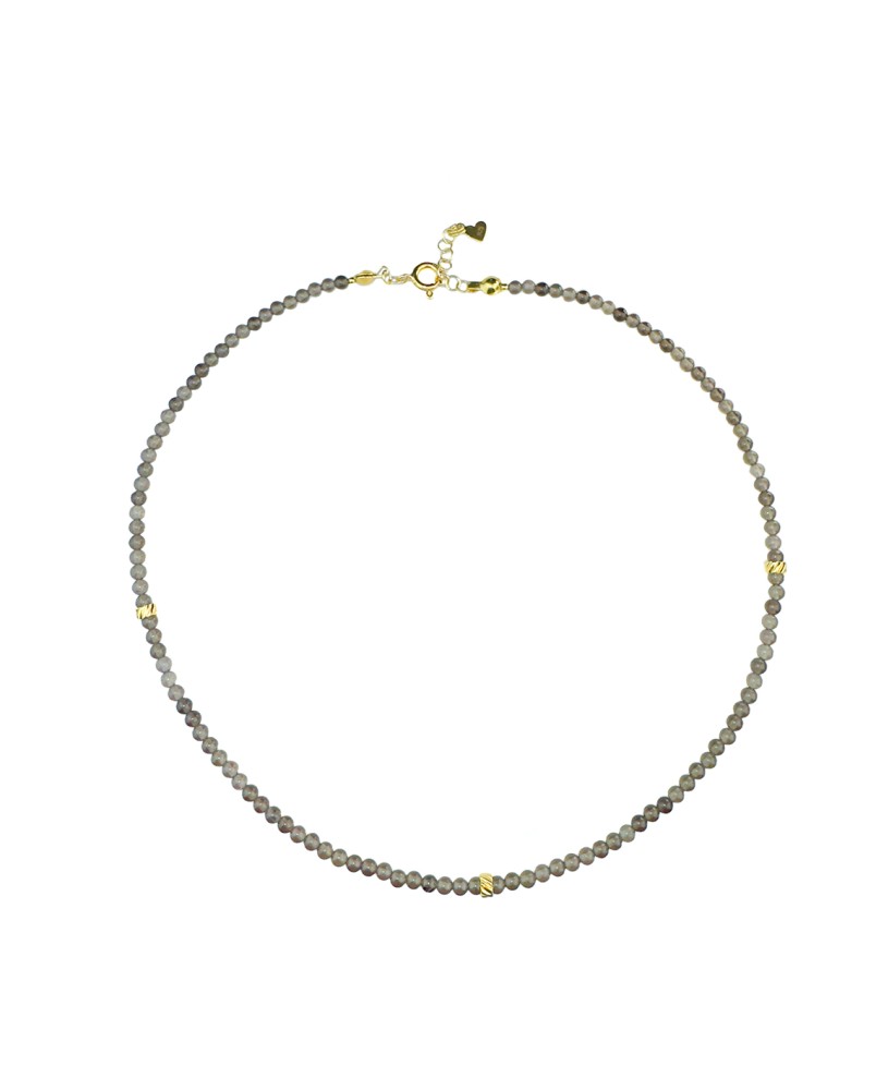 Naszyjnik z kwarcem dymnym