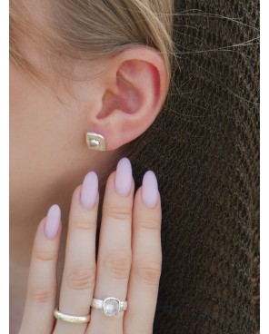 Pierścionek z kryształem górskim