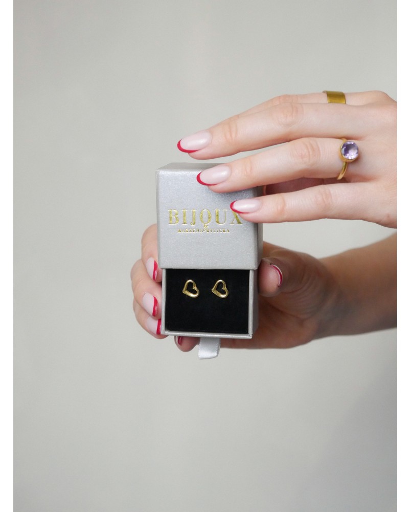 Kolczyki serduszka złote