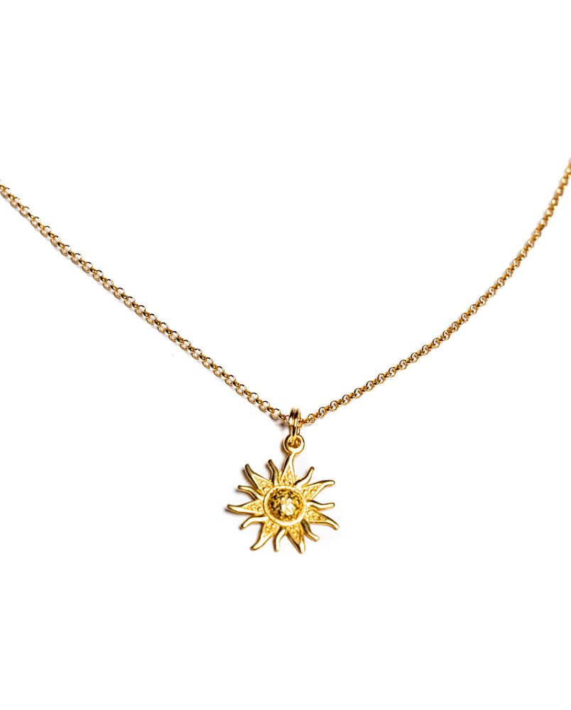 Naszyjnik z motywem słońca