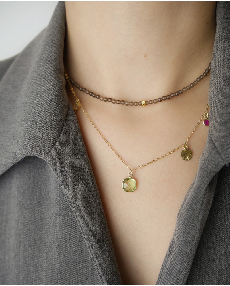 Naszyjnik z peridotem