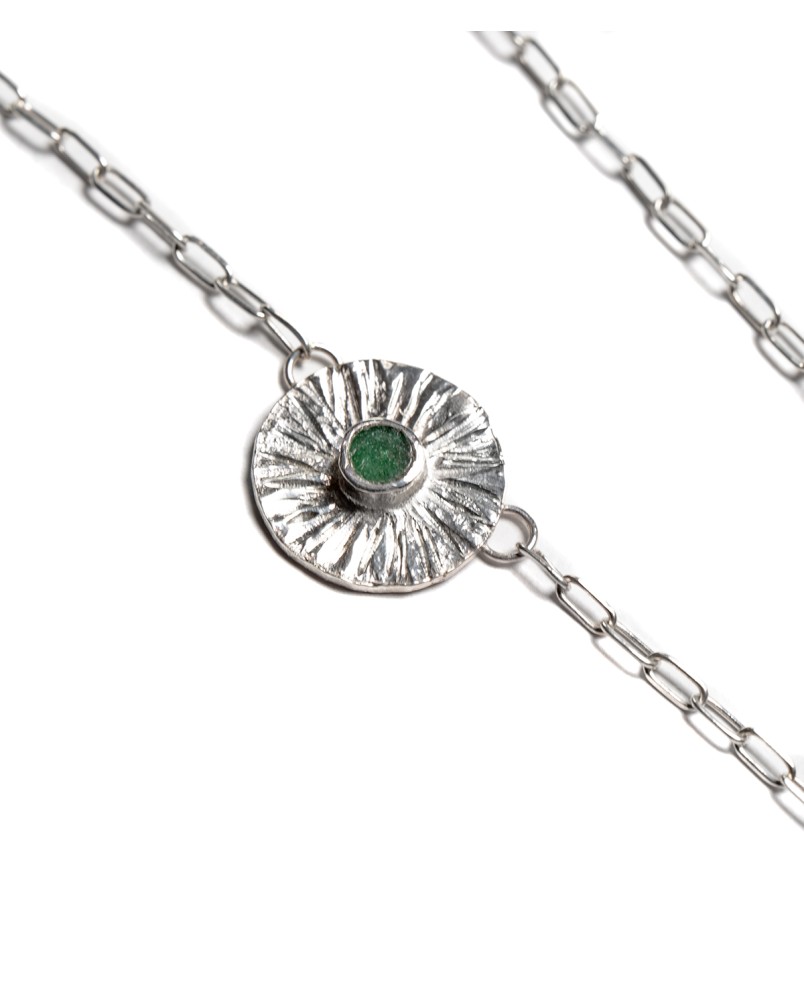 Naszyjnik z awenturynem i motywem słońca