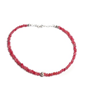 Naszyjnik kwarc malinowy